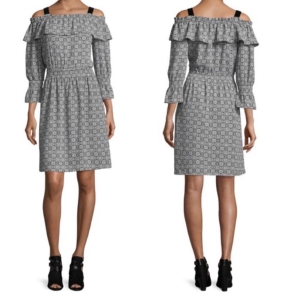 Libby Edelman Women's Ruffle Off Shoulder Dress